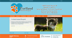 Desktop Screenshot of cortlandvet.com